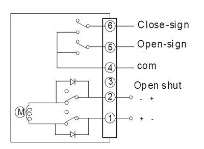 直流DC24VDC12V電動蝶閥接線圖、電動球閥接線圖